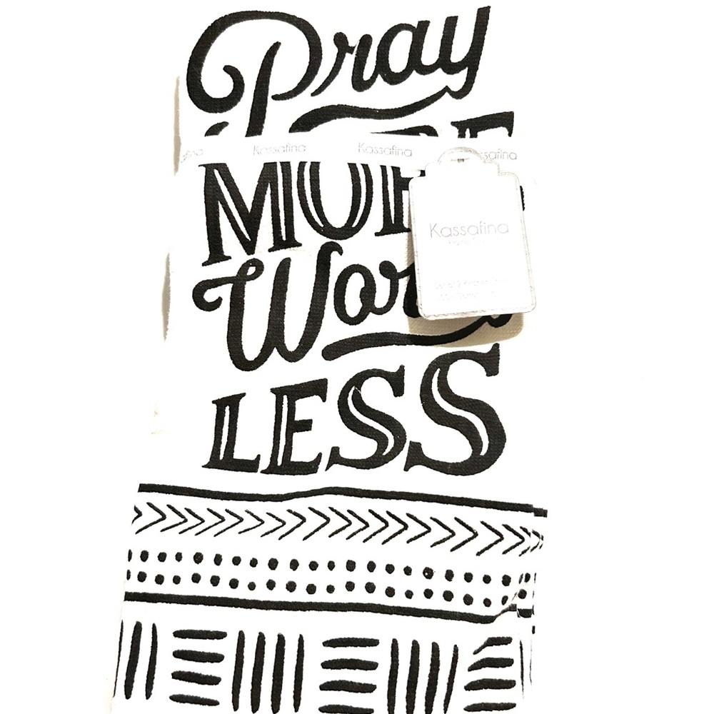Kassafina “Pray More Worry Less” Set of 2 Towels